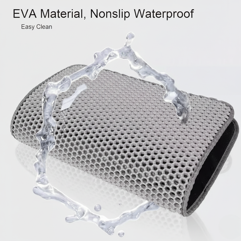 Waterproof Cat Litter Mat – Washable Non-Slip Pad for Pets