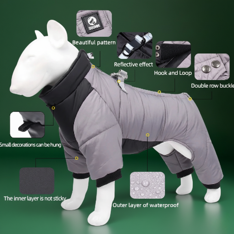Small & Medium Dog Winter Coat – Waterproof & Cozy Jacket