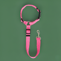 Solid Color Pet Harness & Seat Belt Leash – Safety for Dogs