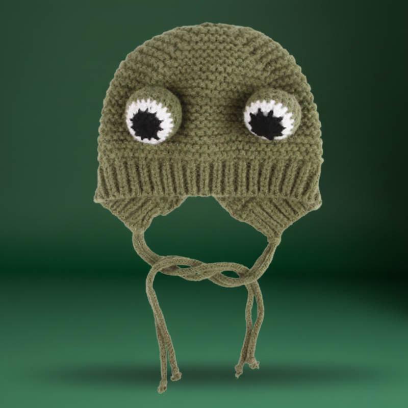 Adorable Frog Cat Hat & Wig – Dress-Up Costume for Pets