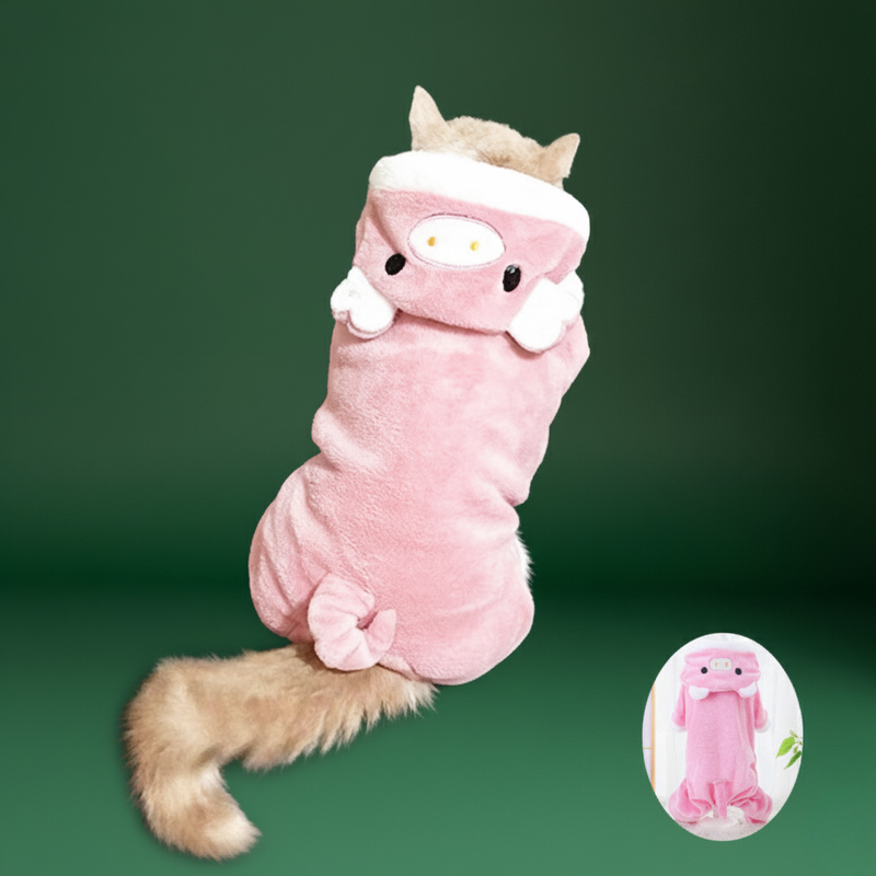 Winter Jumpsuit for Dogs & Cats – Comfortable Flannel Coat