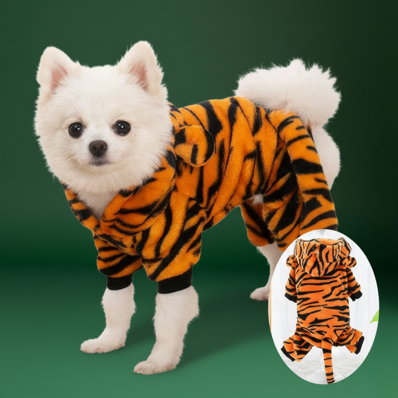 Winter Jumpsuit for Dogs & Cats – Comfortable Flannel Coat
