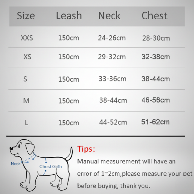 Adjustable Pet Harness & Leash – French Bulldog, Chihuahua, Pug