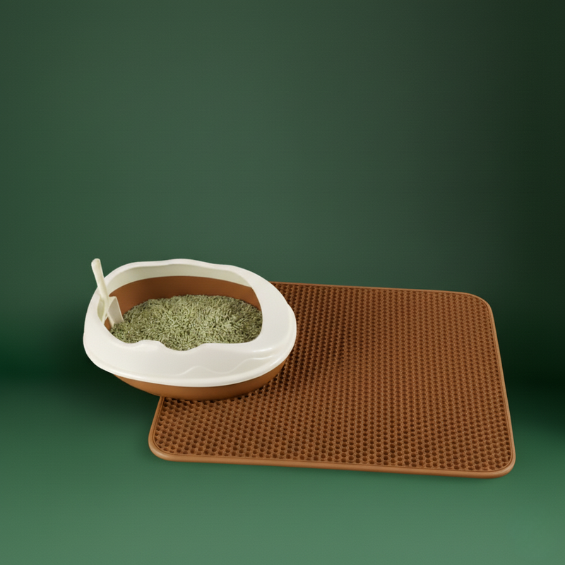 Waterproof Cat Litter Mat – Washable Non-Slip Pad for Pets