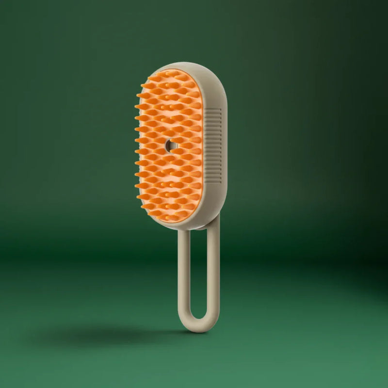 Pet Grooming Brush – 3-in-1 Steamer for Tangled & Loose Hair
