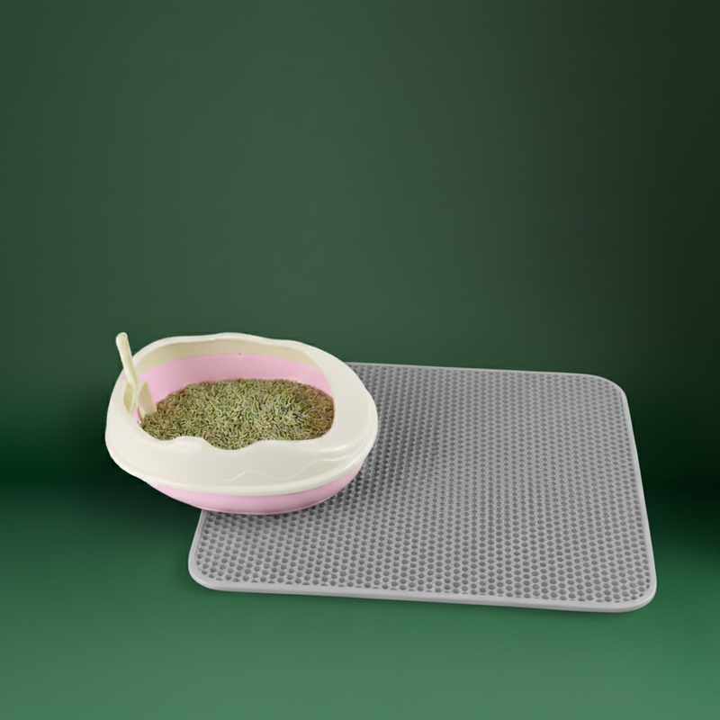 Waterproof Cat Litter Mat – Washable Non-Slip Pad for Pets