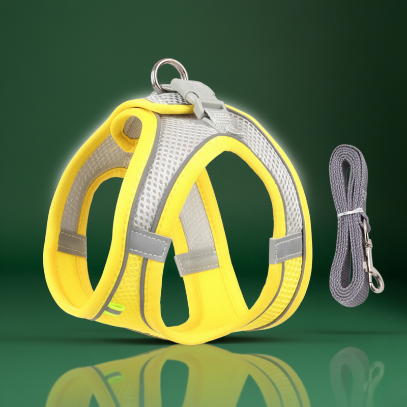 Adjustable Pet Harness & Leash – French Bulldog, Chihuahua, Pug