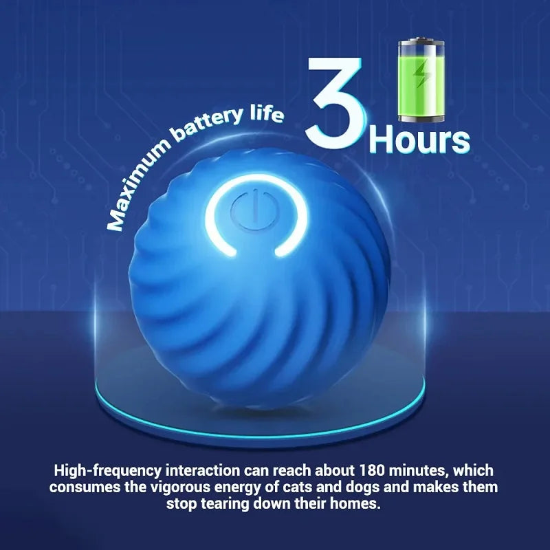 Interactive Puppy Ball – Automatic Rolling Chew Toy for Dogs