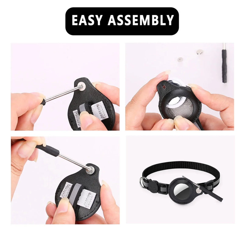 Kitten Adjustable Collar – Bell & AirTag Case for Cats