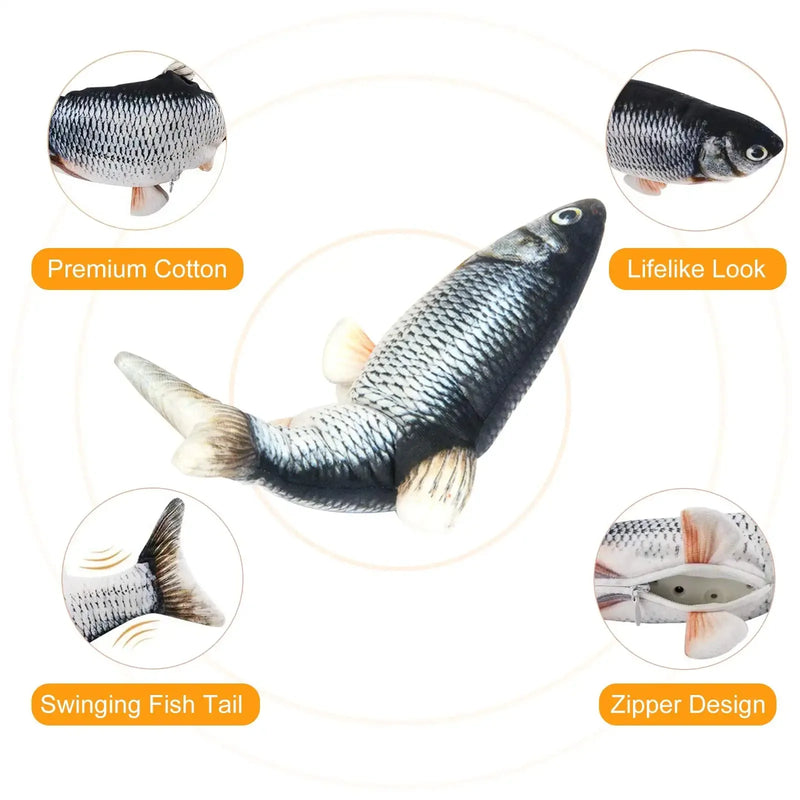 Soft Pet Chew Toy – Simulation Fish for Cats & Dogs