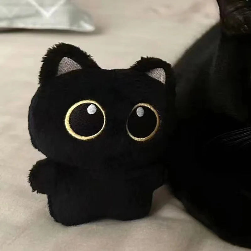 Black Cat Plush Doll – Small Cuddly Toy for Kids