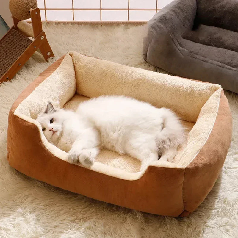 Kitten & Small Dog Bed – Soft Basket for Pets