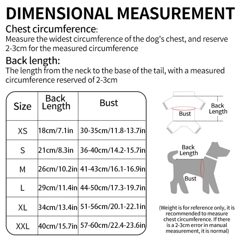 Winter Jumpsuit for Dogs & Cats – Comfortable Flannel Coat