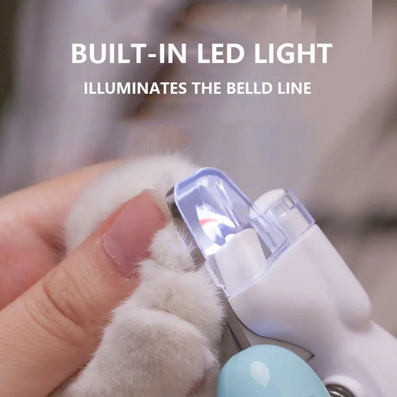 Professional Pet Nail Trimmer – LED Clippers for Safe Grooming