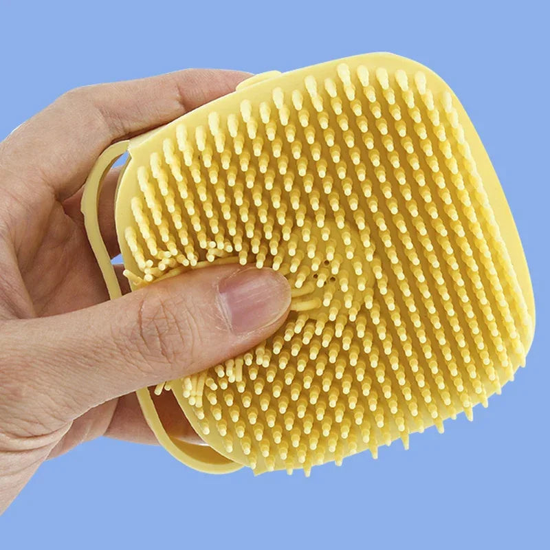 Silicone Pet Bath Brush – Massage Gloves for Dogs & Cats