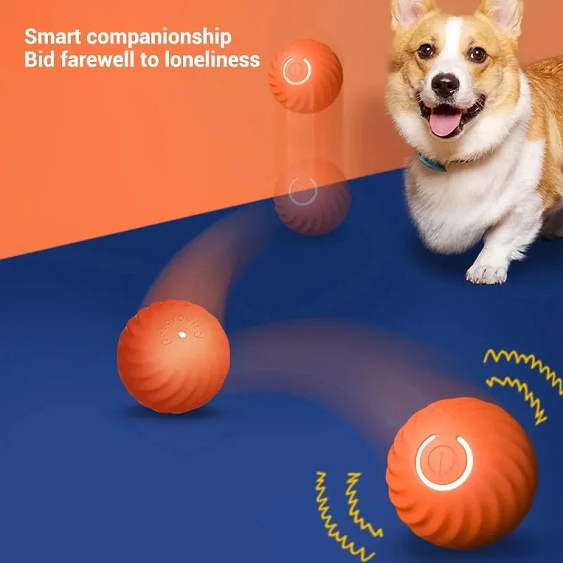Interactive Puppy Ball – Automatic Rolling Chew Toy for Dogs