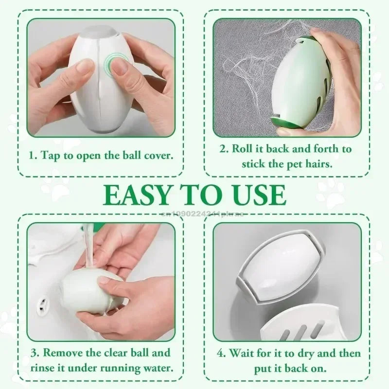 Animal Hair Removal Roller – Washable & Reusable for Pets