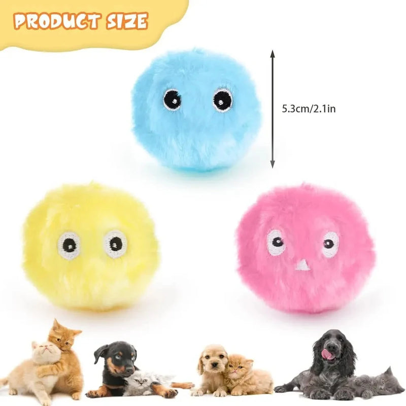 Electric Interactive Cat Toy – Plush Ball for Fun & Exercise