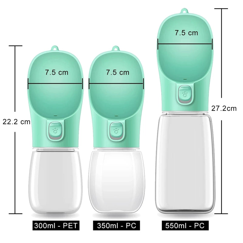 Dog & Cat Portable Water Bottle – Outdoor Walking Drinking Bowl