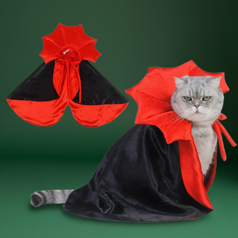 Halloween Pet Dress – Cute Vampire Cloak for Cats & Dogs