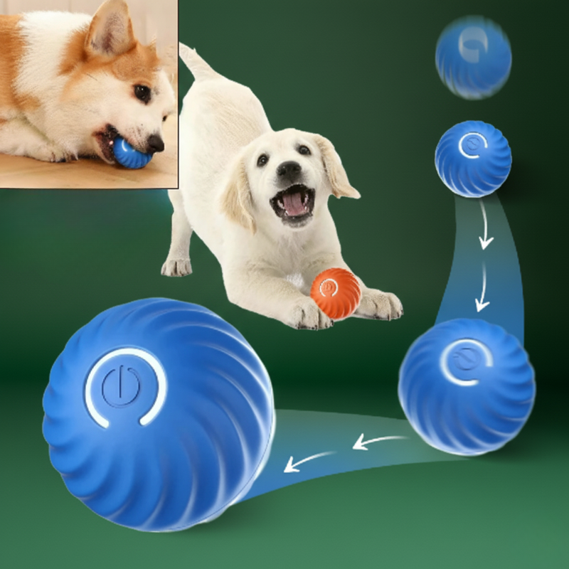 Interactive Puppy Ball – Automatic Rolling Chew Toy for Dogs